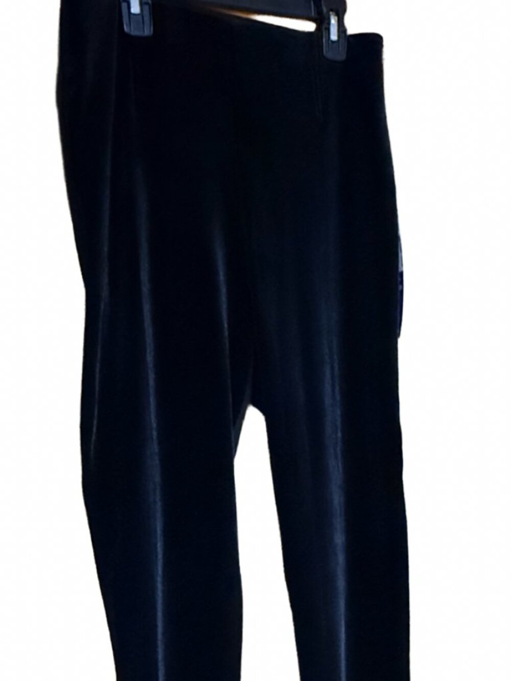 NWT Nygård Slims Black Velvet High Waist Leggings | Size M (10-12)